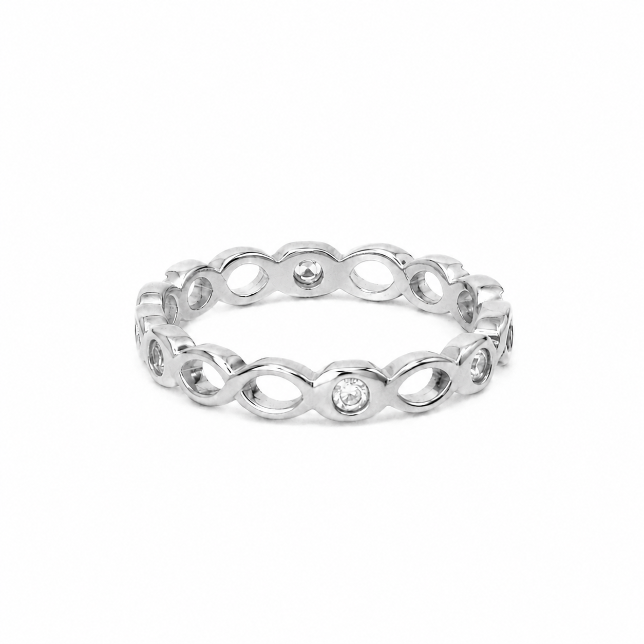 Anillo de Infinitos con Circonitas