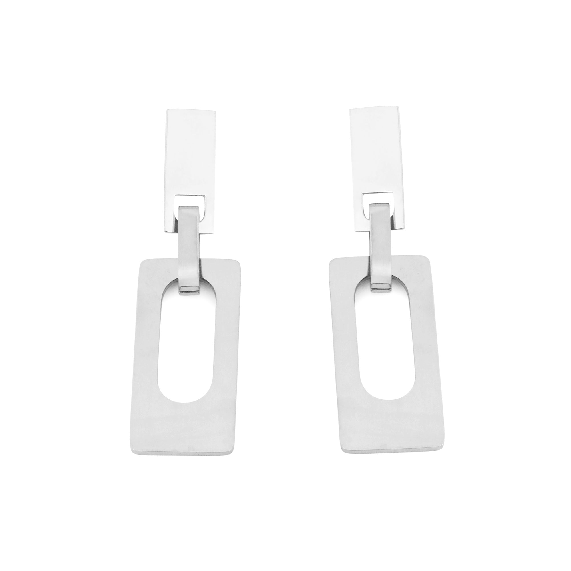 Pendientes Rectangular con abertura