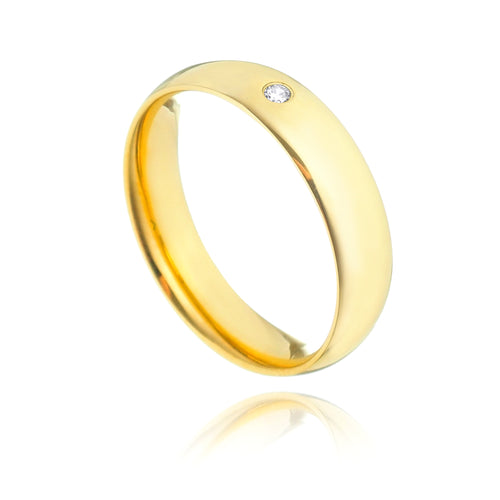 Aliança Basic com Zirconia