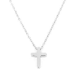 Collar de Cruz en Acero