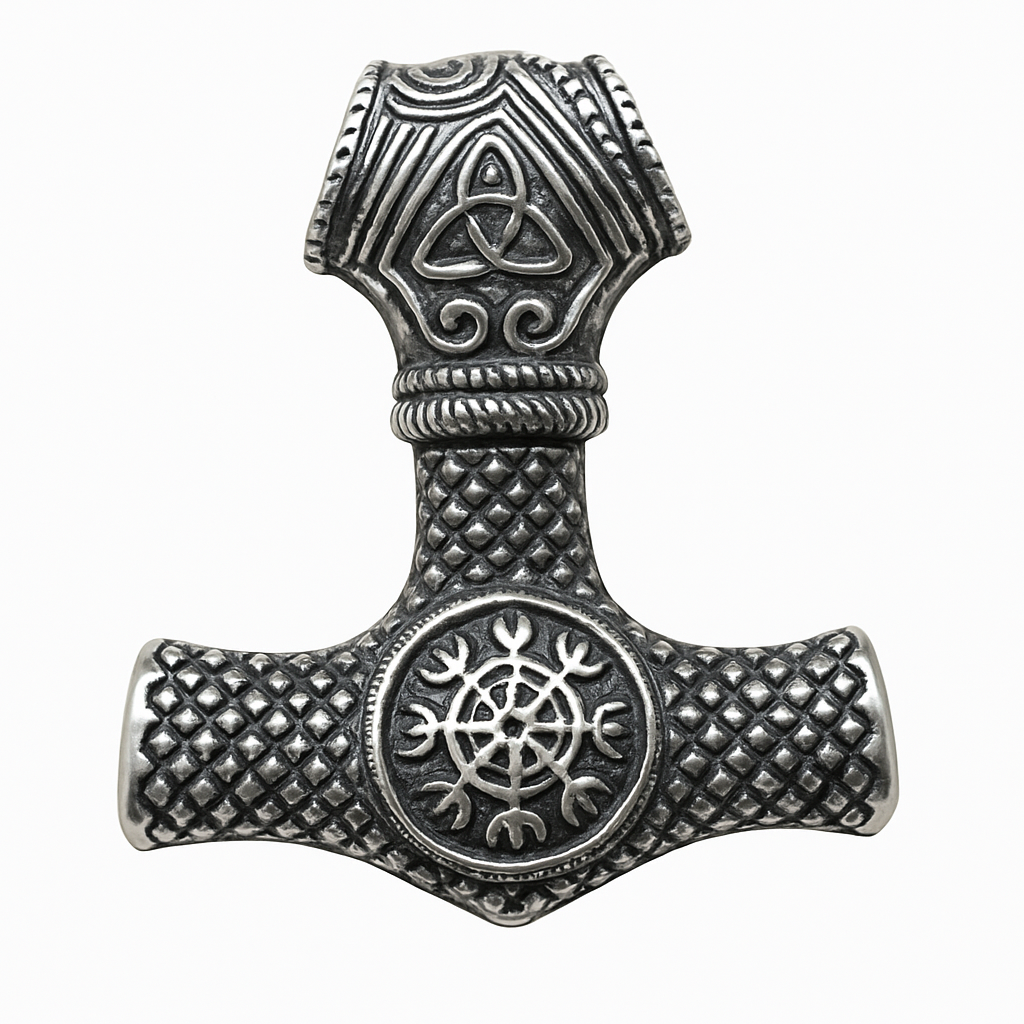 Colgante en Acero Dark Ancla Vikinga